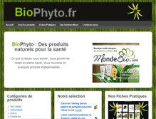 Tablet Screenshot of biophyto.fr